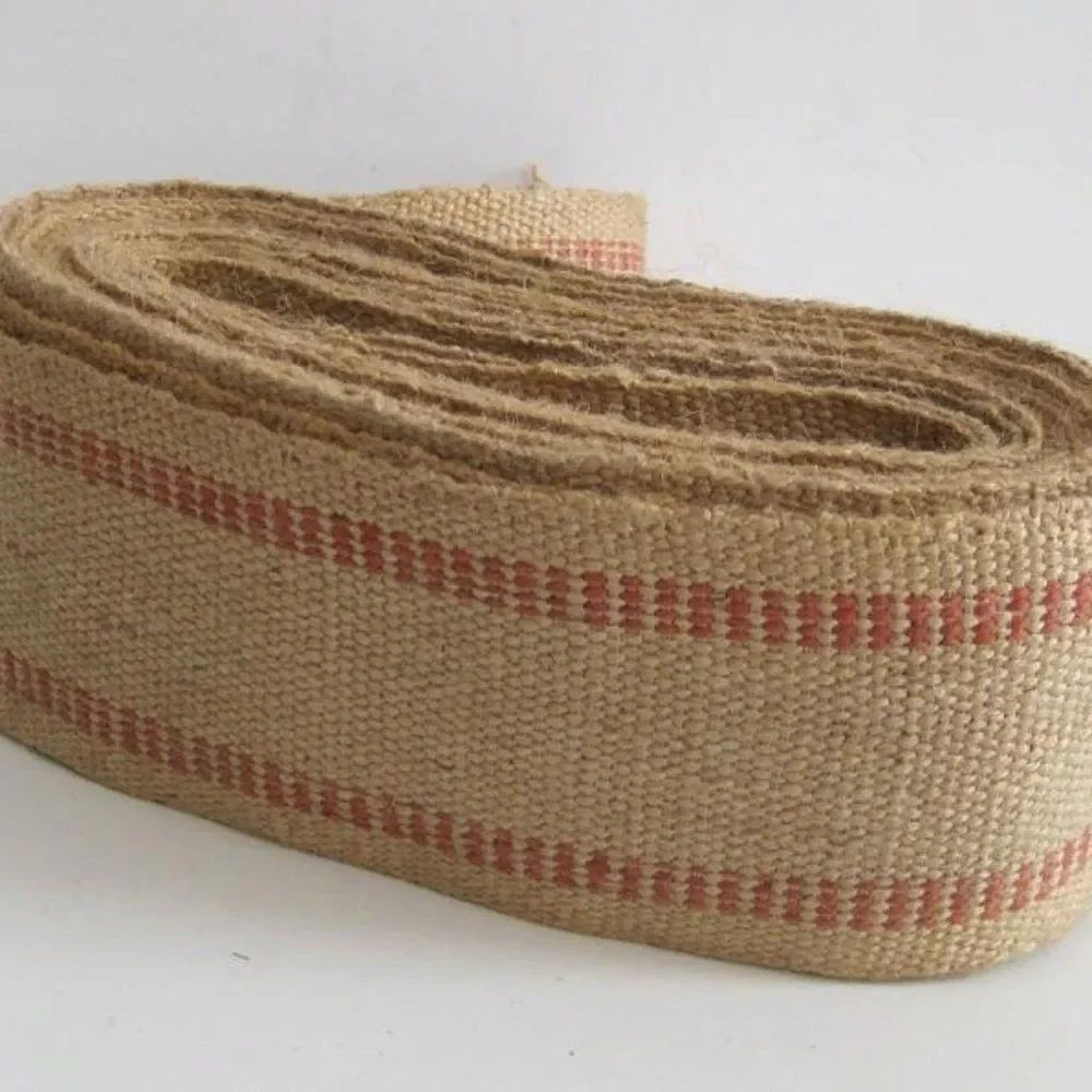 Upholstery Webbing Red Stripe Jute Auto Furniture